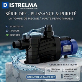 Pompe de Piscine DPF DISTRELMA – Filtration Piscine Villas, Hôtels Maroc