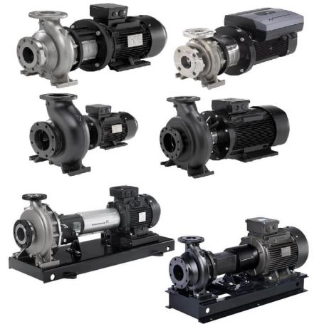 Pompe centrifuge horizontale normalisée GRUNDFOS NB, NBG, NK, NKG. NBE, NBGE, NKE, NKGE ciruclation arrosage incendie prix maroc