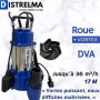 Pompe-vide-cave-puissante-Automatique-submersible-relevage-eaux usees-chargees-eaux-pluviales-flotteur-integre-DVA-DISTRELMA