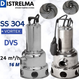Pompe Vide Cave Inox vortex DVS DISTRELMA Pompe de Relevage Eaux Usées Eaux Chargées Eaux Pluviales Fosse Septique prix maroc