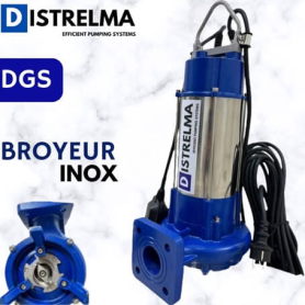 pompe vide cave avec broyeur DGS DISTRELMA eaux usees chargees fosse septique prix maroc