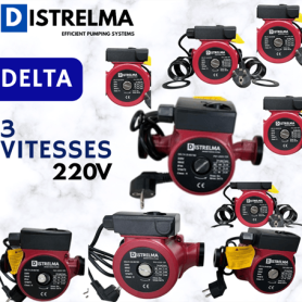 Pompe circulateur eau chaude chauffage sanitaire ECS bouclage ECS DISTRELMA DELTA prix maroc