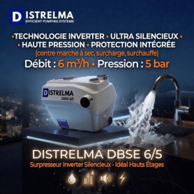 pompe à eau maison surpresseur d'eau silencieux inverter DBSE DISTRELMA pour appartement et maison prix maroc