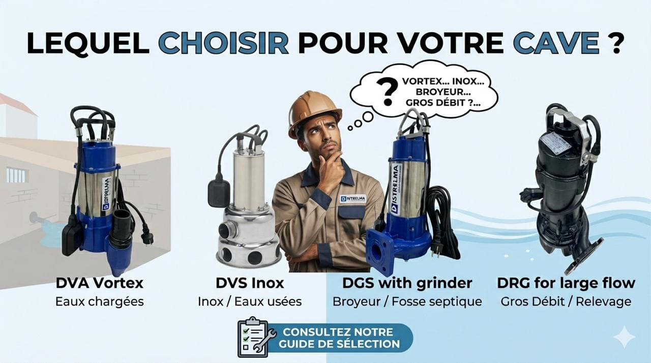 choix de meilleure pompe vide cave pour mon besoin de relevage