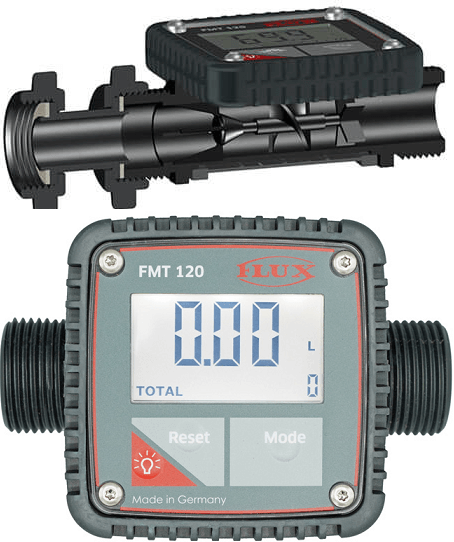 fournisseur débitmètre compteur de débit flux FMT pour pompe vide fut vidange ibc fut